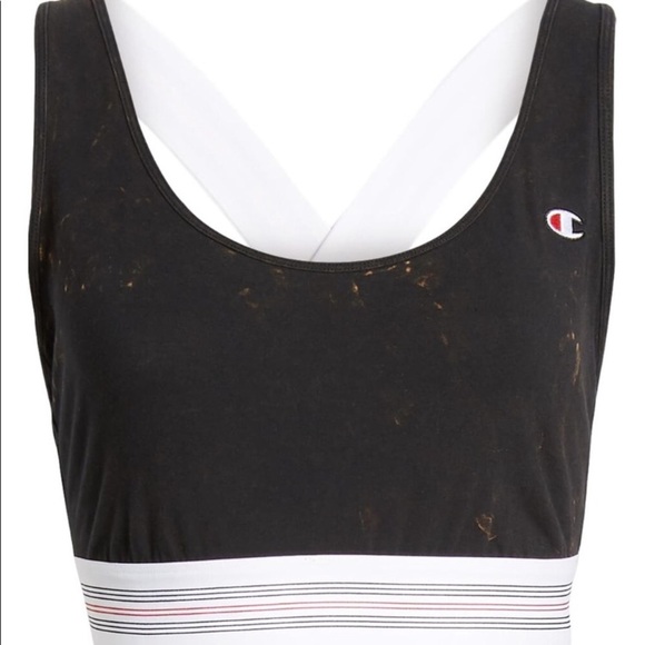 Champion Acid Wash Sports Bra Strappy Top. NEW - Picture 5 of 7